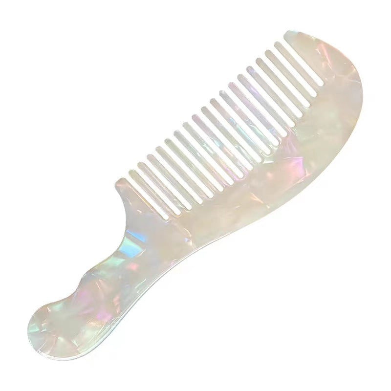Korean-style exquisite vintage acetate hair comb large wide tooth comb hair curling comb large tooth comb Internet celebrity style hair comb hair accessories for women