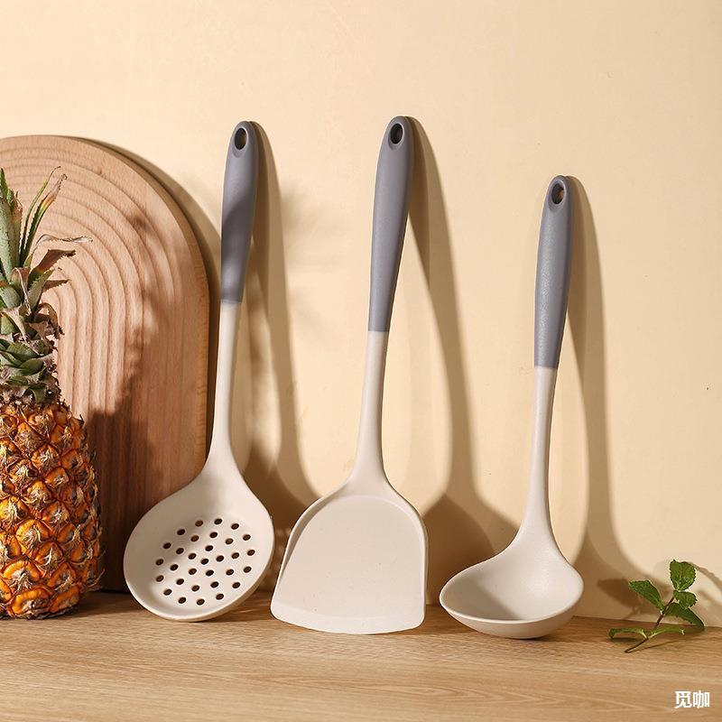 Food Grade Silicone Shovel Non-Stick Special Sticker High Temperature Resistant Silicone Shovel Protecting Pot Household Cooking Shovel Soup Spoon