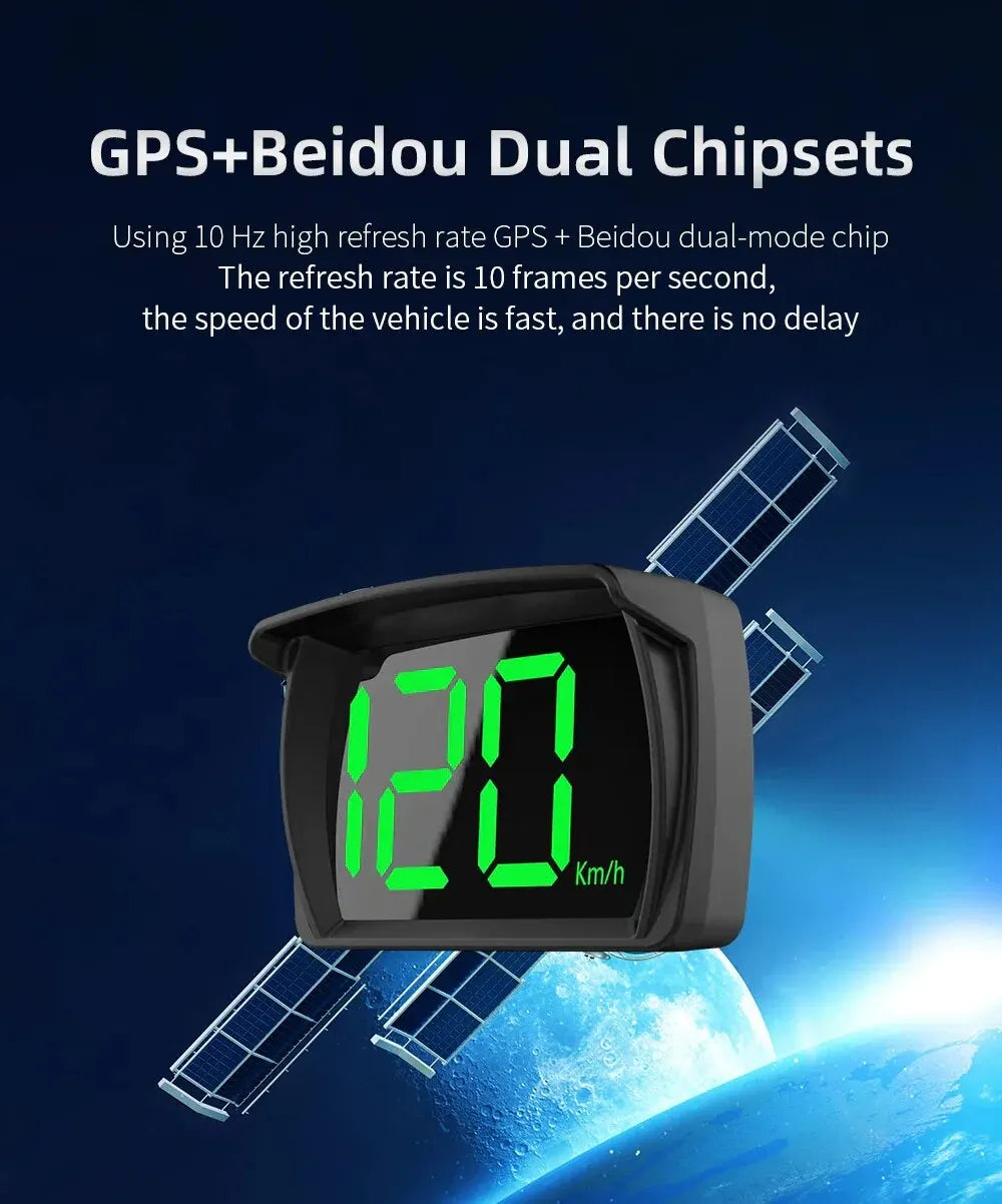 Y03 Universal Car HUD Head Up Display Digital Speedometer Big Font KMH Projector For Auto Electronic Speed Meter Accessory
