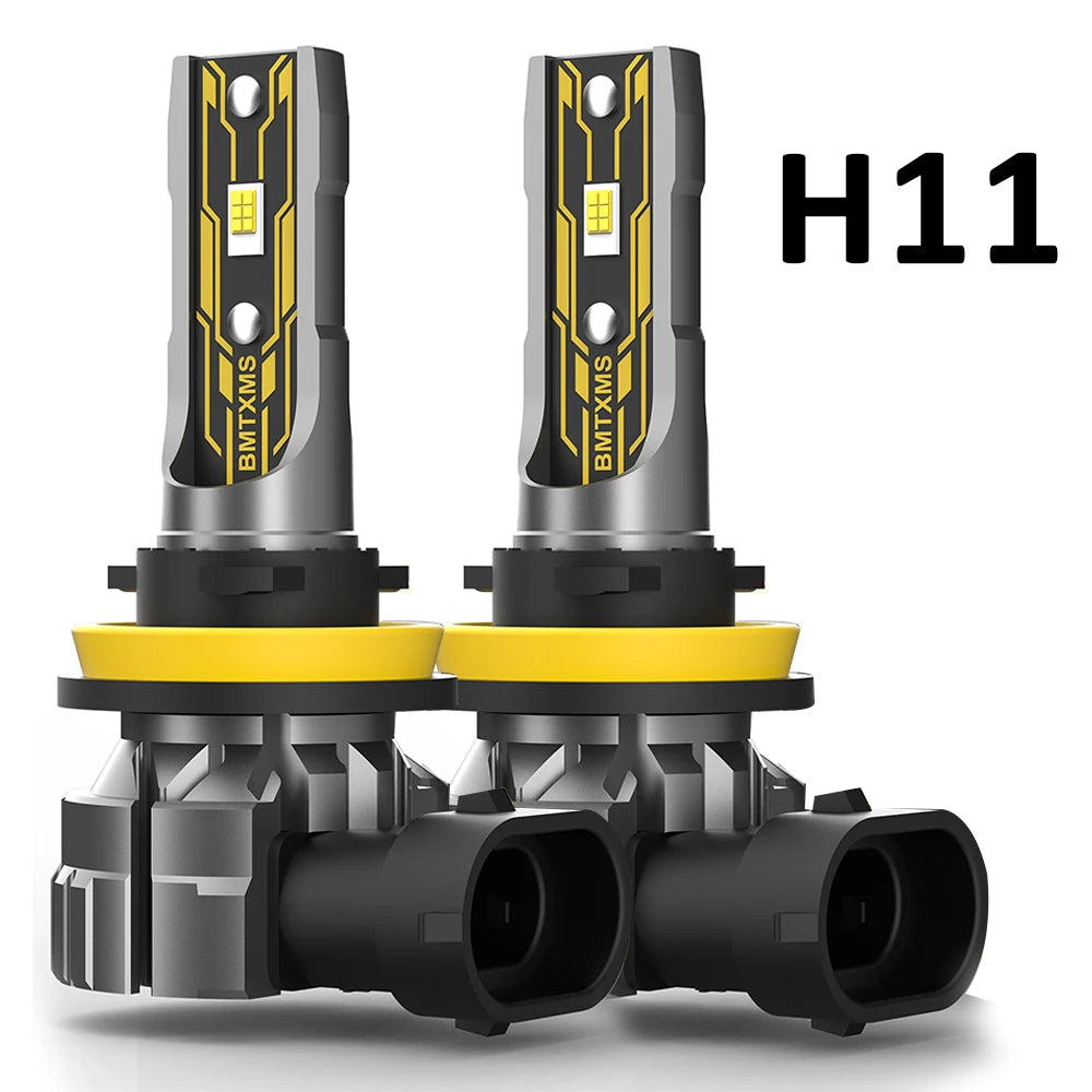 BMTxms 2PCS H4 LED Hi/Lo Headlight 12000LM H8 H11 H16JP H10 HB3 9005 HB4 9006 H27 H27W 881 880 Led Fog DRL Lights CSP Chips Bulb
