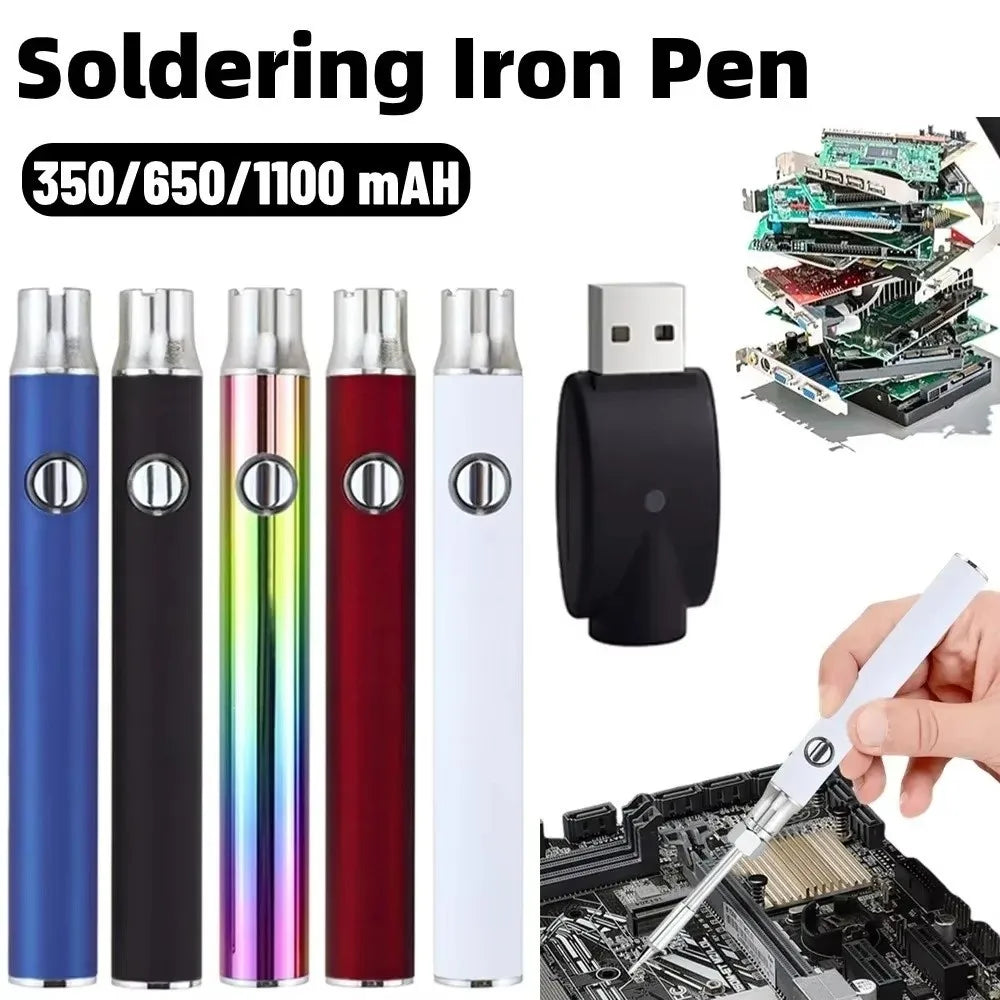 510 Thread Solder Iron Battery Pen 350/650/1100mAh Battery Speed Heating Mini Soldering Iron Kit 3 Gear Adjustable