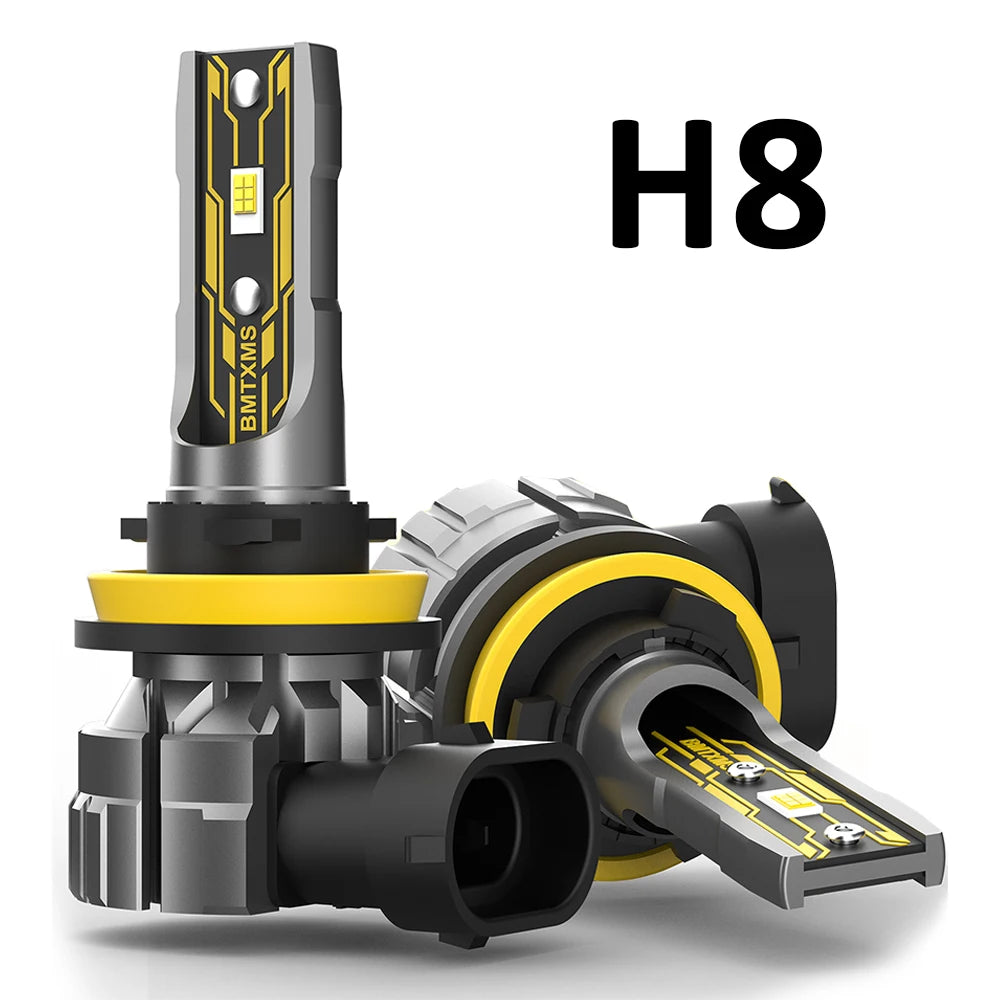 BMTxms 2PCS H4 LED Hi/Lo Headlight 12000LM H8 H11 H16JP H10 HB3 9005 HB4 9006 H27 H27W 881 880 Led Fog DRL Lights CSP Chips Bulb