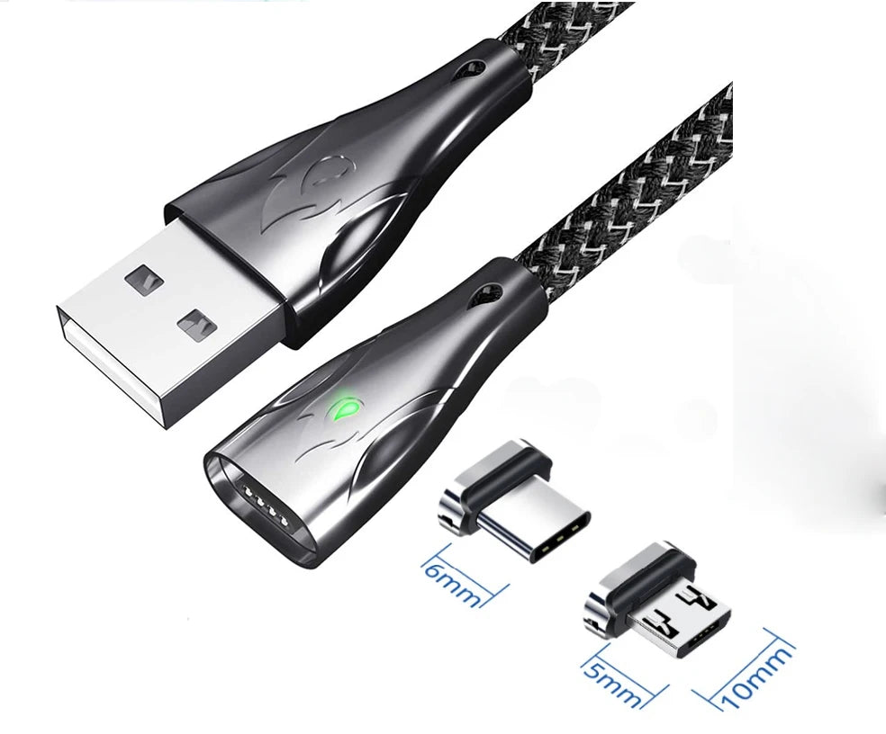 10Pcs Magnetic Tip for Fonken Magnetic Cable Type C Micro USB Magnet Replacement Part Mobile Phone Dust Plug Adapter for Android