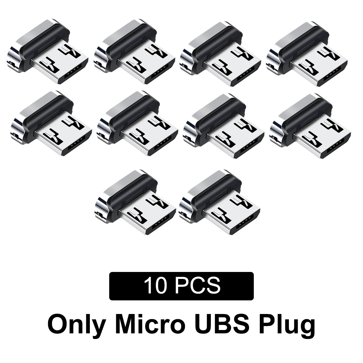 10Pcs Magnetic Tip for Fonken Magnetic Cable Type C Micro USB Magnet Replacement Part Mobile Phone Dust Plug Adapter for Android