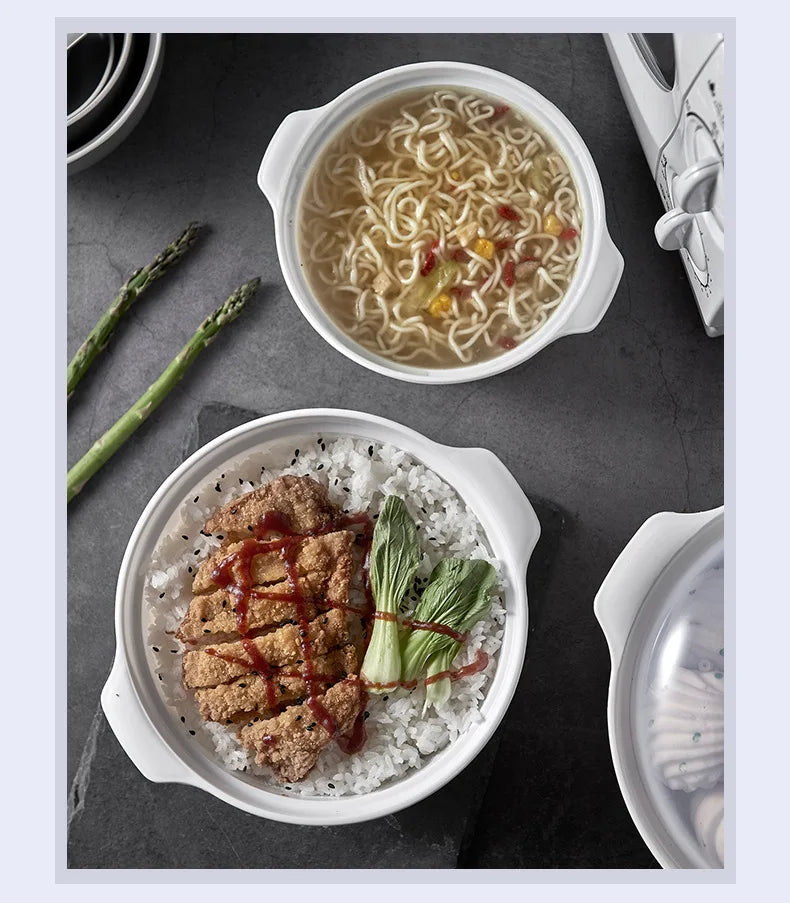 Microwave Oven Special Box Heated Soup Pot Rice Steamed Hot Steamed Buns Buns With Lid Eco-friendly Food Grade Kitchen Tool