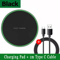 Wireless Charging Pad Fast Wireless Charger Compatible for iPhone 17 Pro 16 15 14 13 12 SE XS Max XR AirPods for Samsung Galaxy