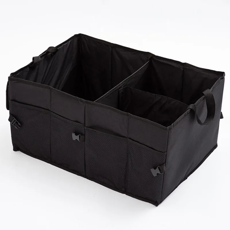 Car Backup Storage Box, Folding Large Car Cargo Box Camping Car Storage Box Multi functional Folding Organizing Box