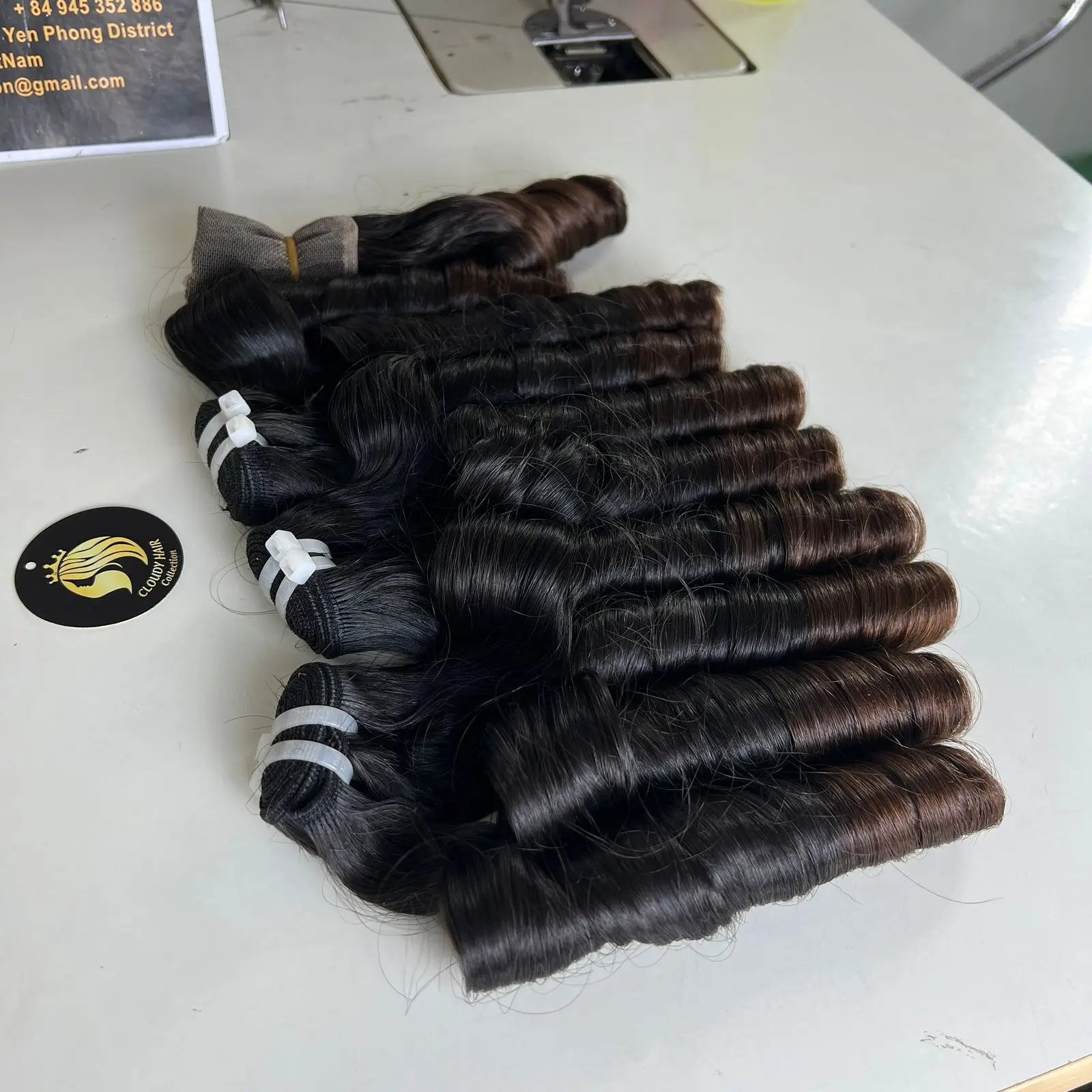CDYHAIRVN Bouncy Curls Virgin Hair Bundles Wholesale Super Double Drawn 100% Human Hair Injection Tape Weft 8-40inch Natural