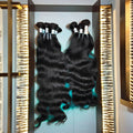 Wholesale 100% Raw Virgin Unprocessed Remy Weaving Machine Double Weft No Compromise High Quality Bulk Indian Loose Deep Wave